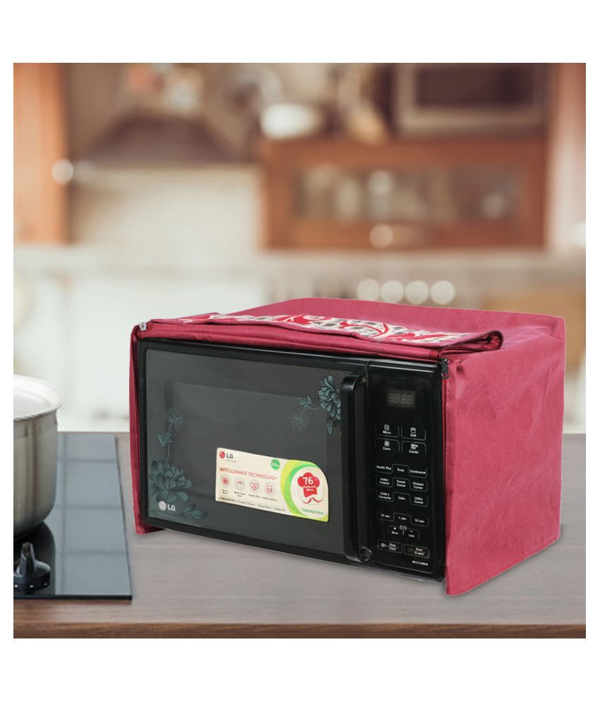     			E-Retailer Single Polyester Pink Microwave Oven Cover - 20-22L