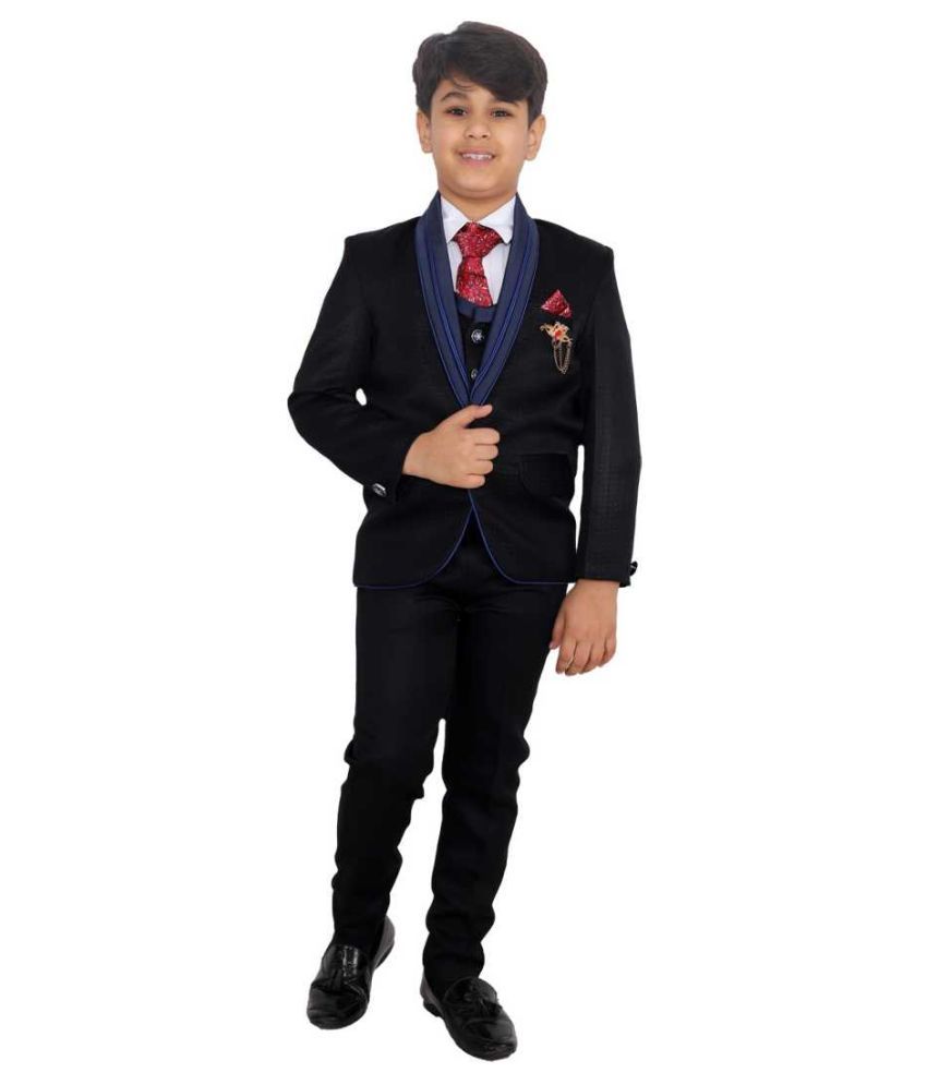     			Fourfolds Boys Polyester Suit ( Pack of 1 , Blue )