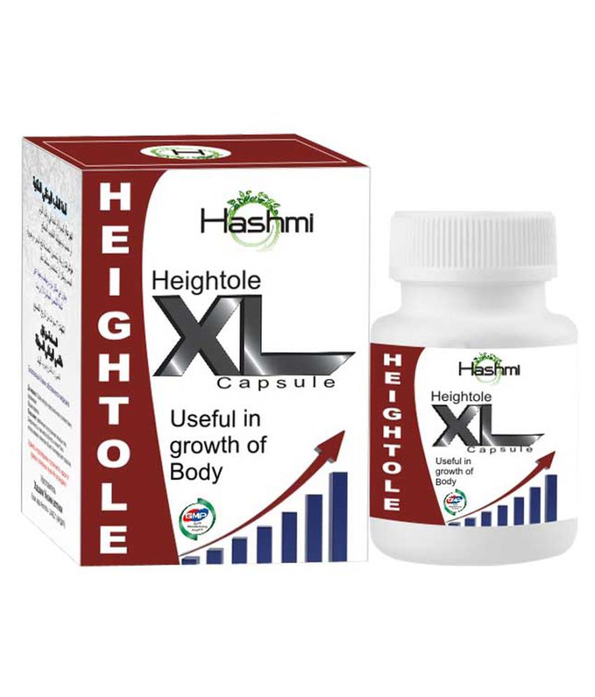 Hashmi Heightol XL Capsule |Ayurvedic Height Increase Medicine | Body Growth Supplement (20 Capsules) Pack Of 1