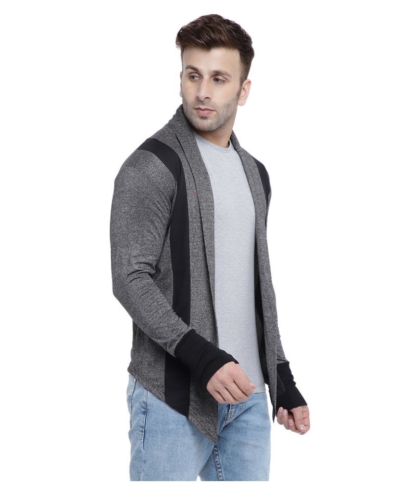 black shawl sweater mens
