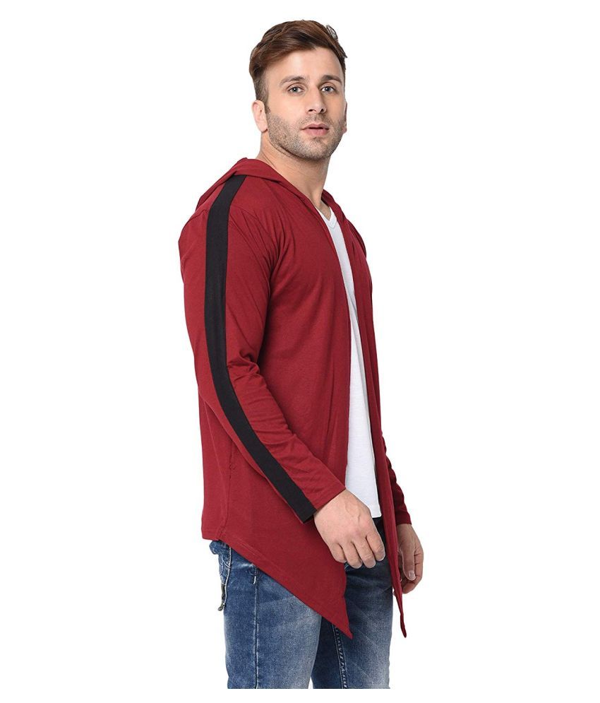 maroon hooded sweater