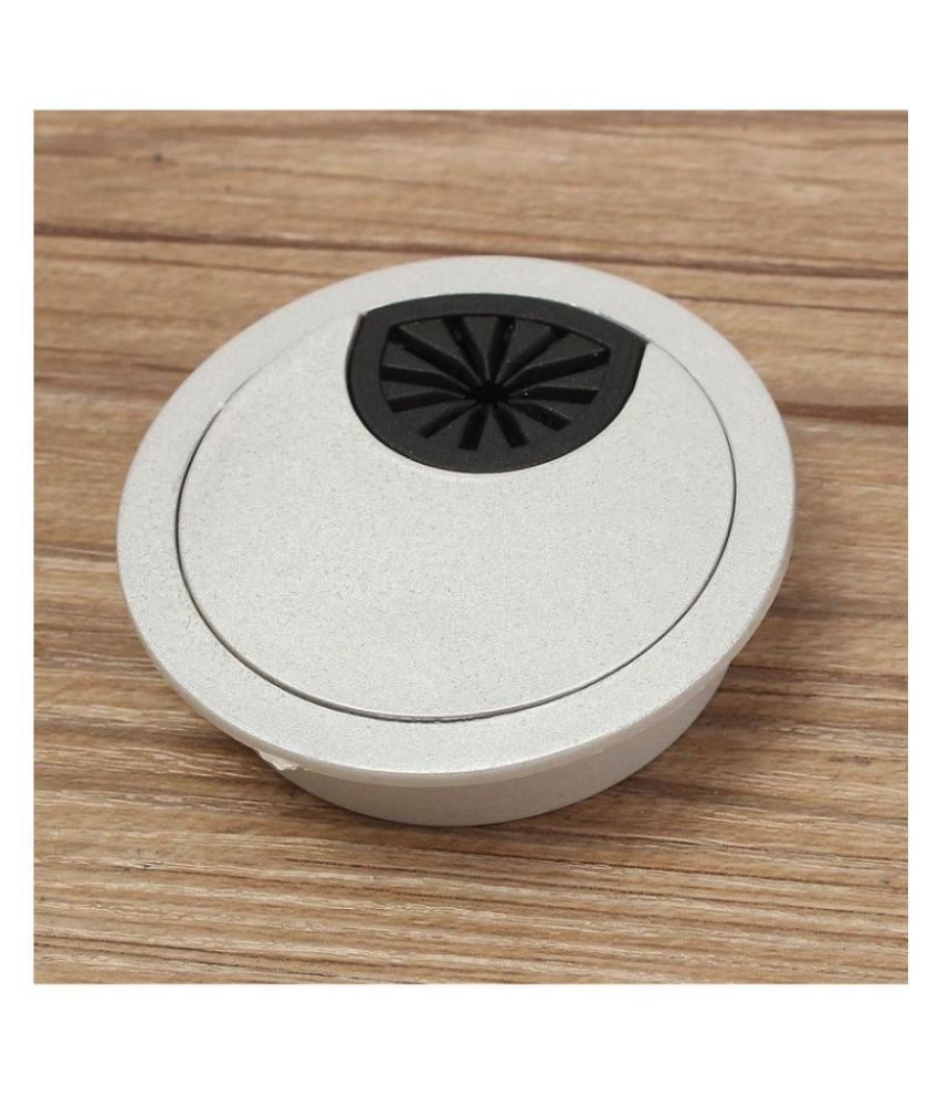 1Pcs 50mm ABS Plastic Desk Wire Hole Cover Base Computer Grommet Table Cable Outlet Port Surface Line Box Furniture Hardware