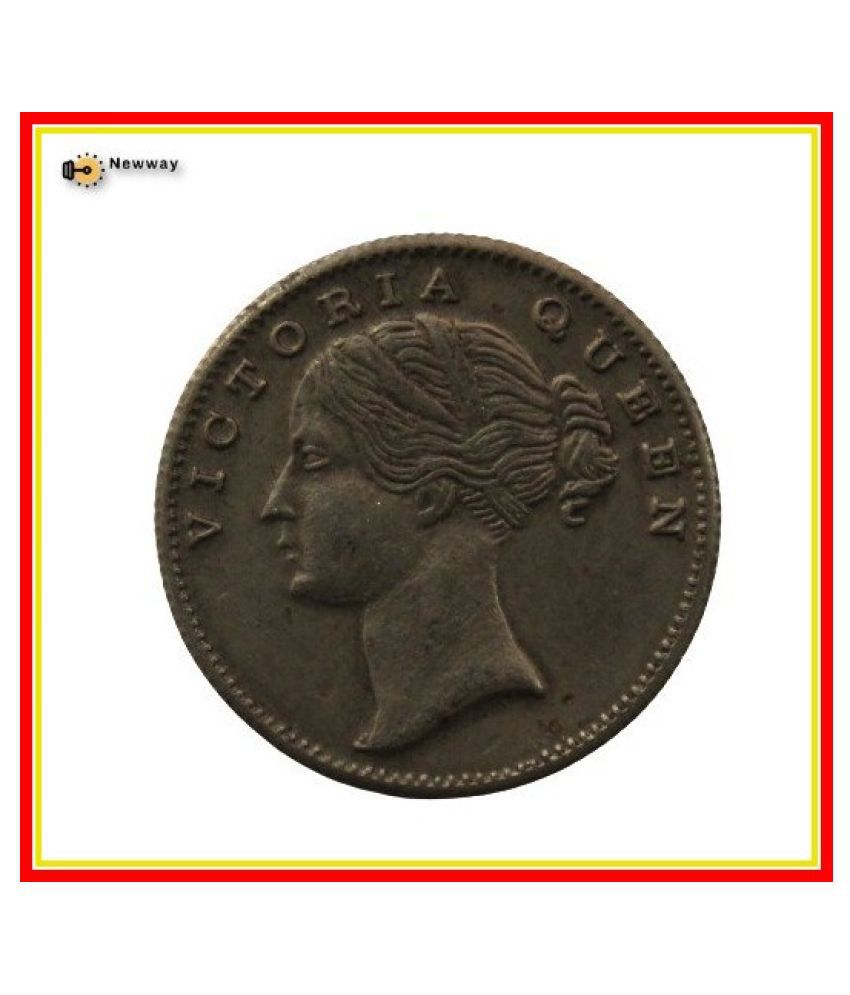     			Half Rupee 1840 - East India Company Victoria British India Extremely Rare Coin