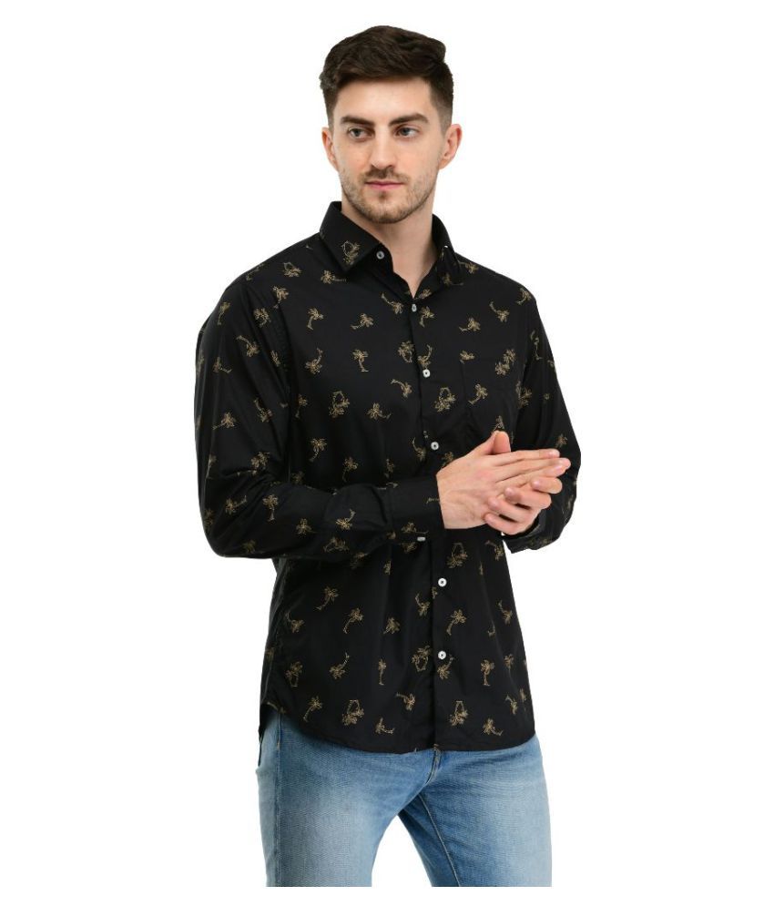 SJD 100 Percent Cotton Black Shirt - Buy SJD 100 Percent Cotton Black ...