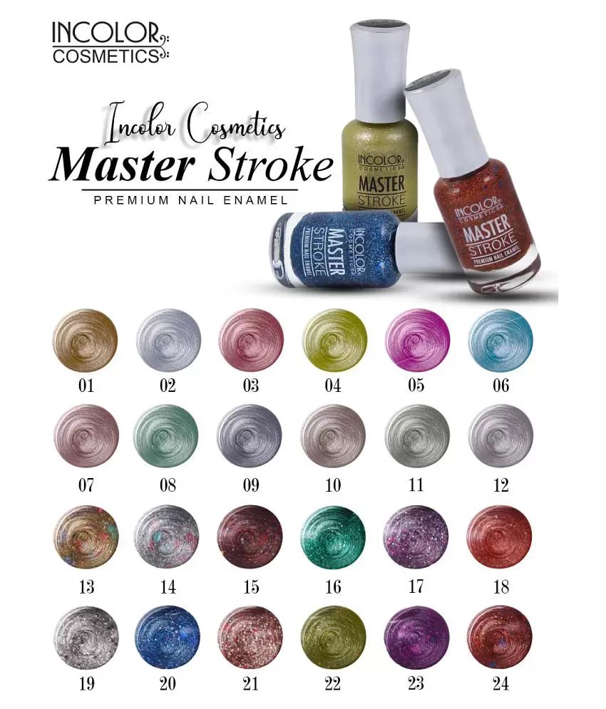 INCOLOR Master Stroke Sugar Matte Bold Professional Shimmer Nail Polish For  Girls's & Women's 9.5 Ml Shade 112 Onion - Price in India, Buy INCOLOR  Master Stroke Sugar Matte Bold Professional Shimmer