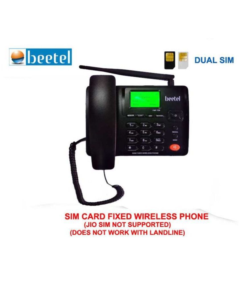 Beetel na Wireless GSM Landline Phone ( Black )