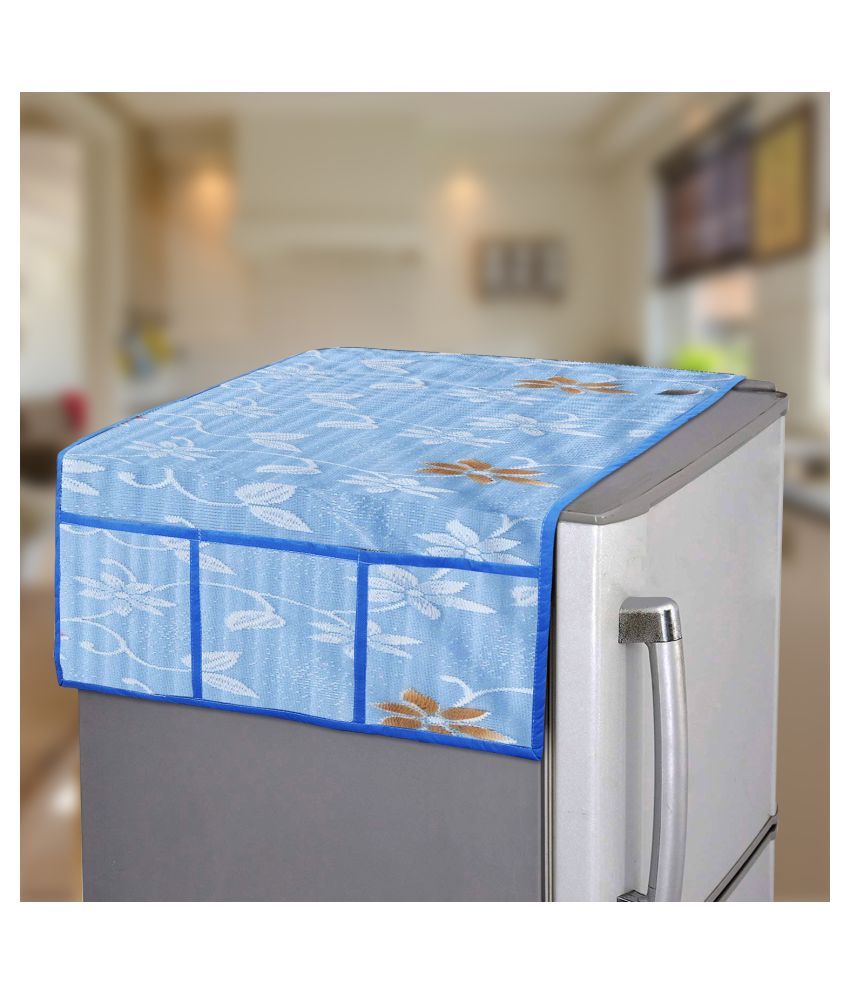     			E-Retailer Single Polyester Blue Fridge Top Cover