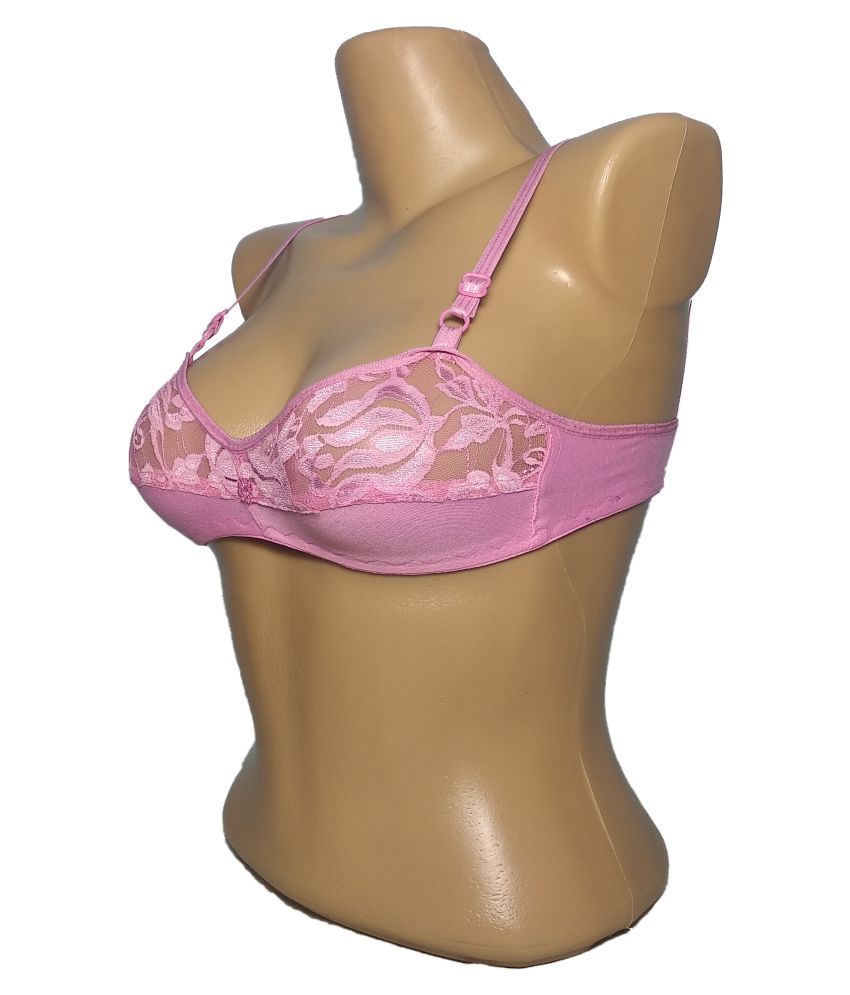 Buy Lovemenoshy Cotton Push Up Bra Pink Online At Best Prices In India Snapdeal