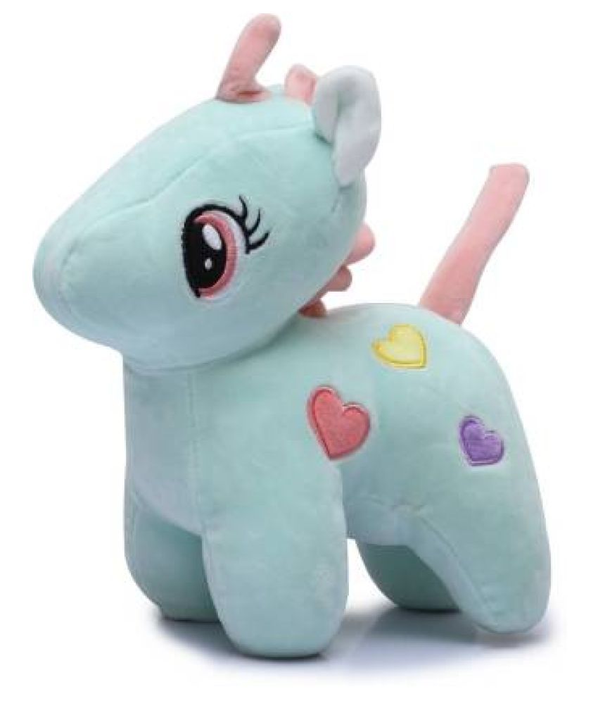 blue unicorn soft toy