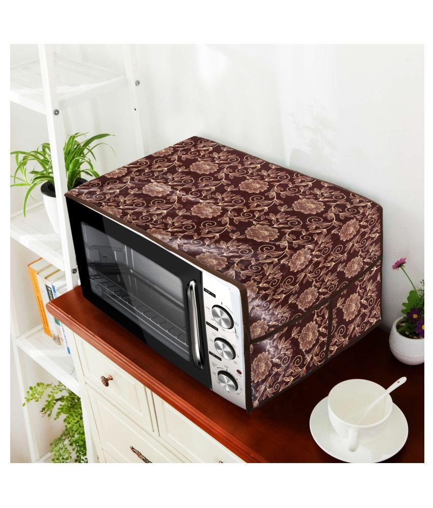     			E-Retailer Single PVC Brown Microwave Oven Cover - 26-28L