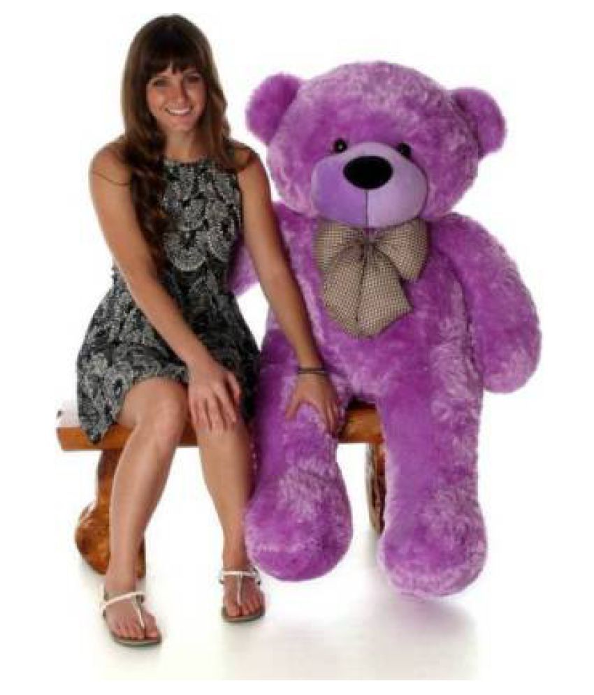 purple teddy bear 5 feet