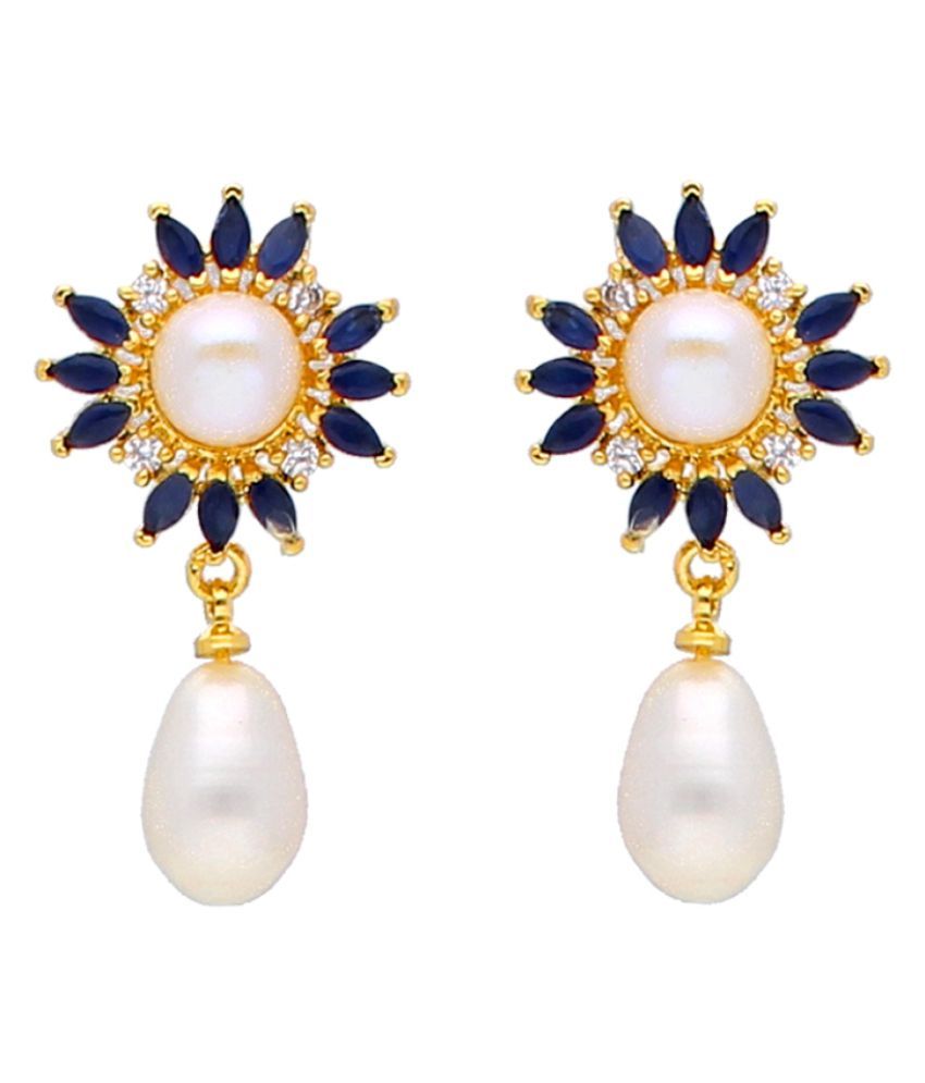 Stylish & Trendy Garry Freshwater Pearl Earrings By KNK Jewellery - Buy ...