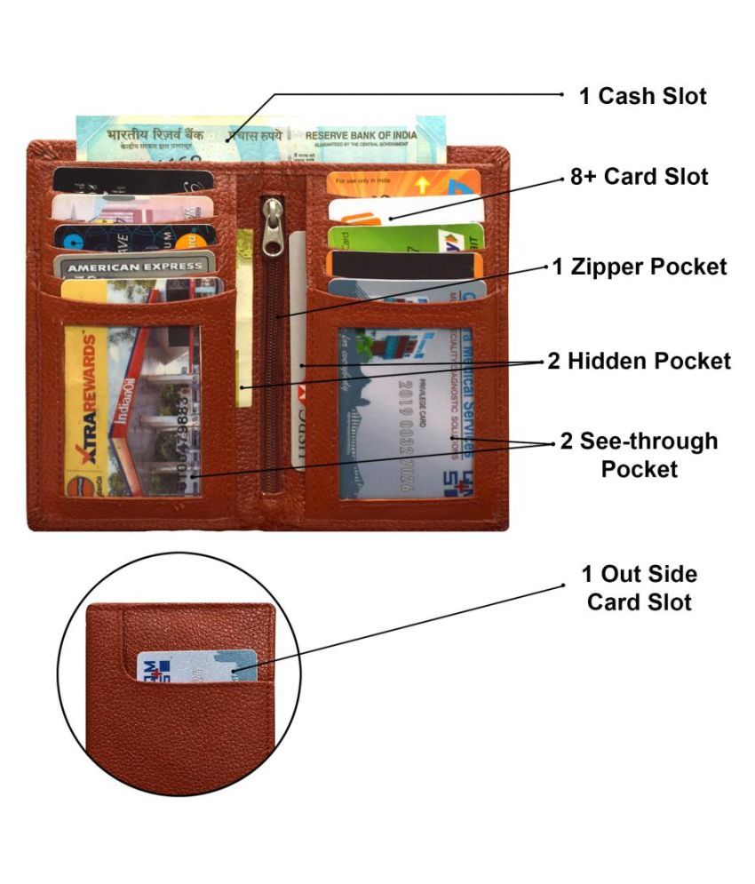 Buy Vegan Brown Wallet at Best Prices in India Snapdeal