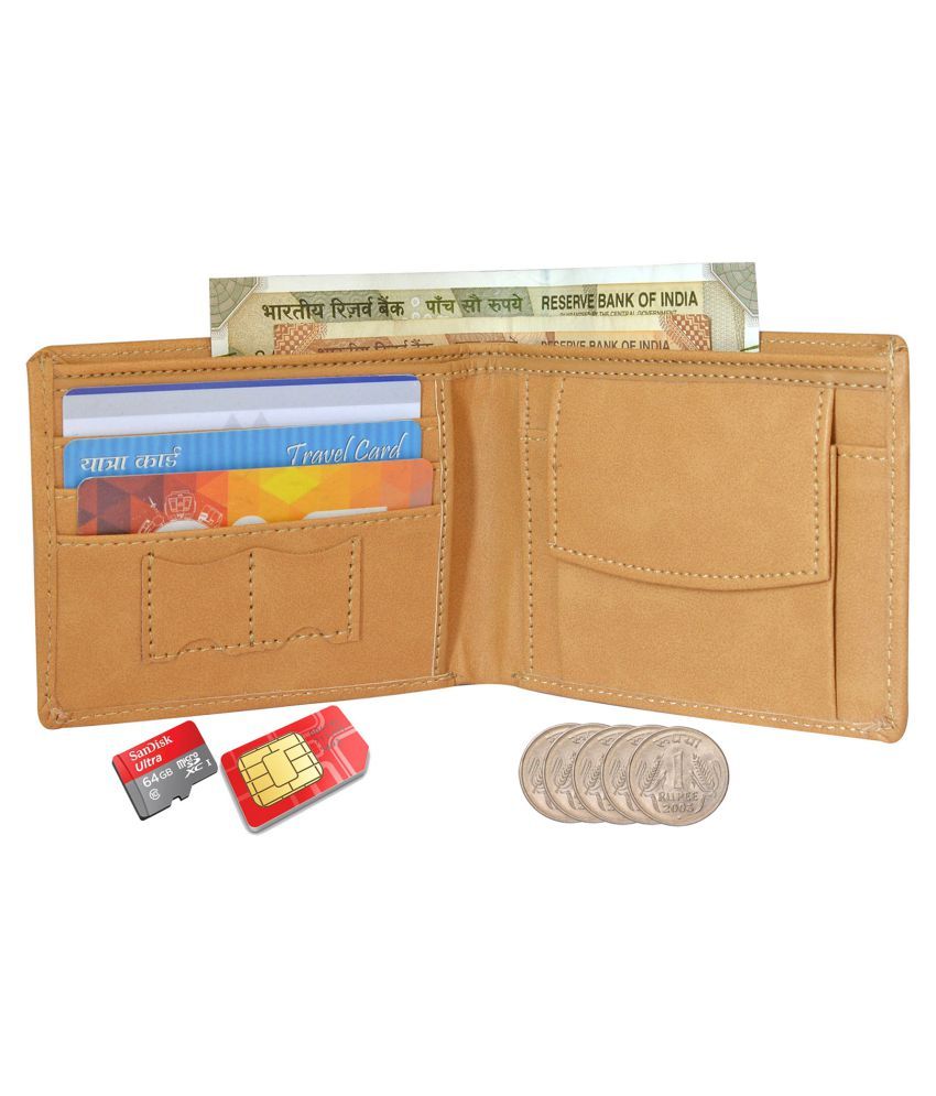     			SUNSHOPPING PU Beige Formal Regular Wallet