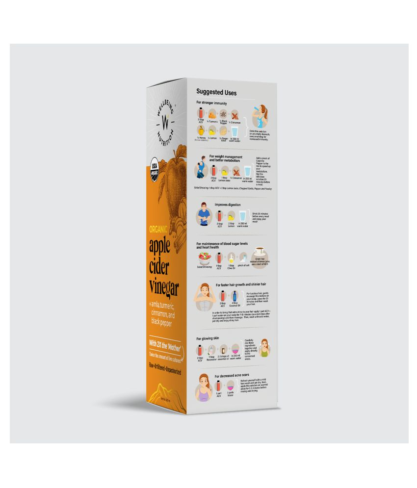 wellbeing nutrition USDA Organic Himalayan ACV (2X Mother) with Amla