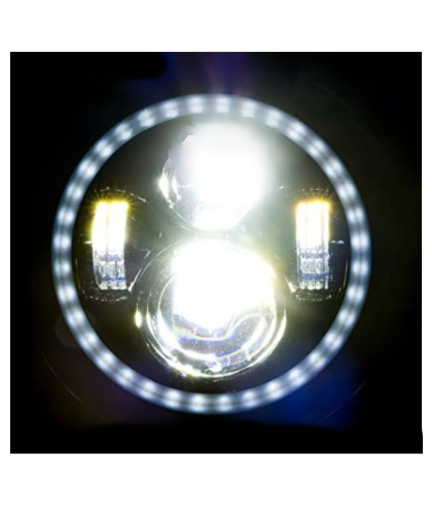 7" LED Ring Headlight for Royal Enfield Thar, Classic 350, Bullet 350