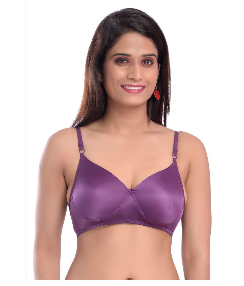     			Elina Lycra Push Up Bra - Purple