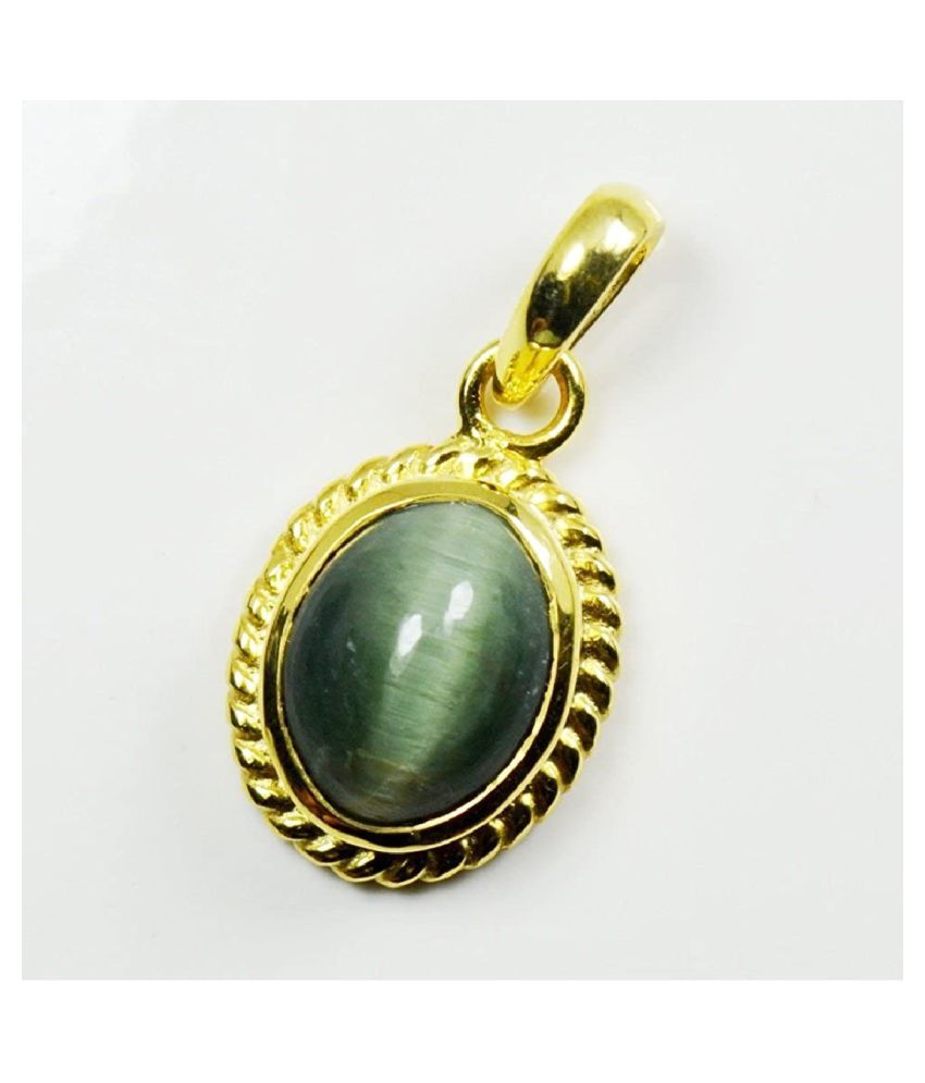 Kundli Gems Cats eye Stone Pendant Natural 5 carat stone Cats Eye