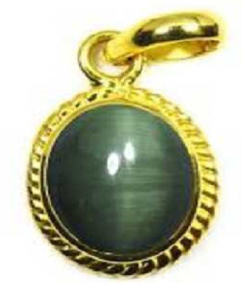 Kundli Gems Cats eye Stone Pendant Natural 8 carat stone Cats Eye