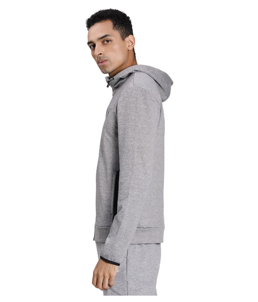 puma grey fleece tracksuit