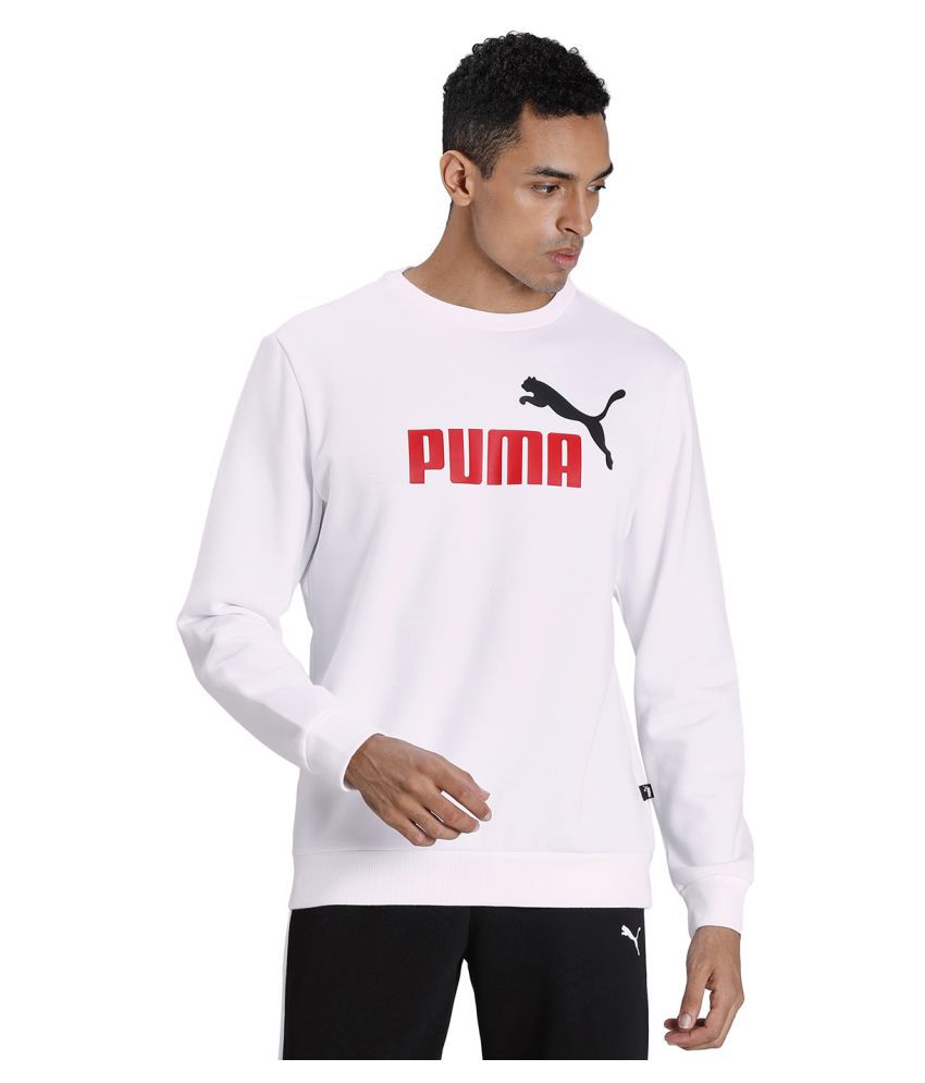 Puma White Poly Cotton Sweatshirt Single Pack - Buy Puma White Poly ...