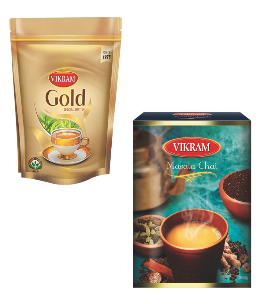     			Vikram Goldmix 1Kg + Masala Tea 250g Assam Tea Powder Tea 1250 gm Pack of 2
