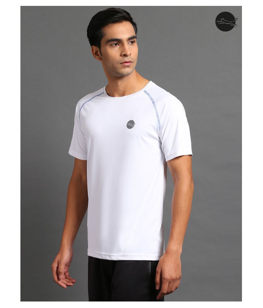 mens white polyester t shirts