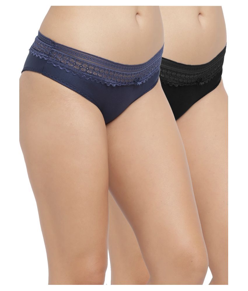     			N-Gal Pack of 2 Polyester Women's Briefs ( Multi Color )