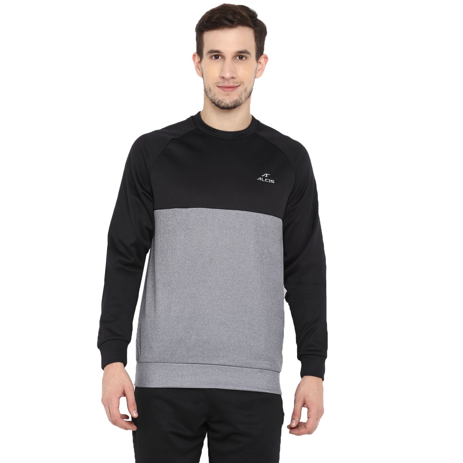 Alcis Black Polyester Sweatshirt Single Pack