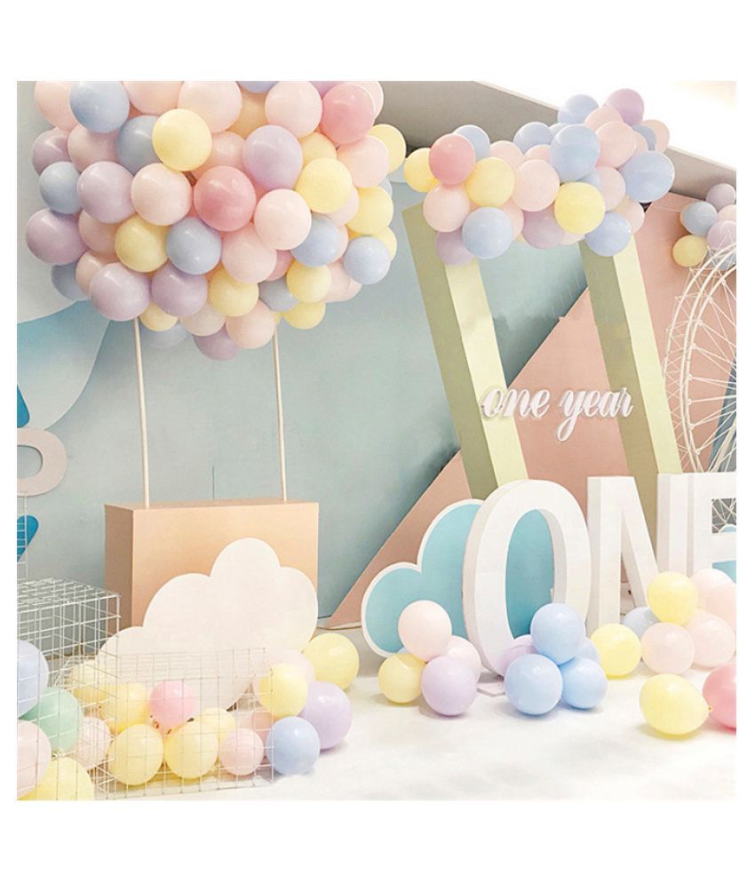     			Kiran Enterprises Happy Birthday Candy Balloons-MULTICOLOUR1 (Pack of 50)