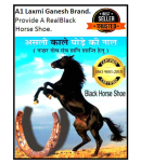 Kale Godhe ki naal/Black Horse Shoe/ghore ki naal/Horse Shoe for Good Luck/Naal to Protect Your Home/Office from Evil Eyes,(Brown) A1 Laxmi Ganesh.