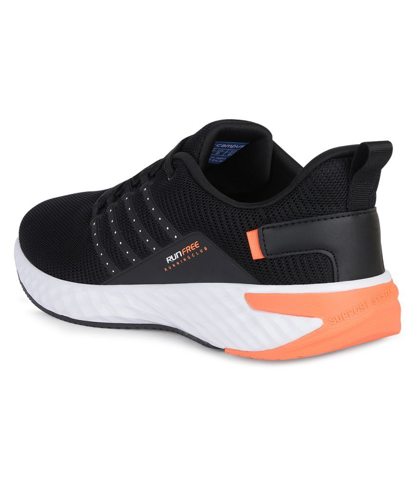 Campus OSLO PLUS Black Running Shoes 