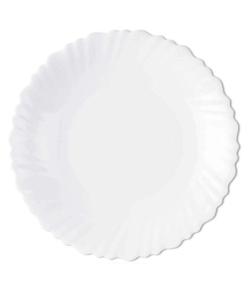 White//Black Opal Glass H/&H Black/&White Table Set 18 Pieces