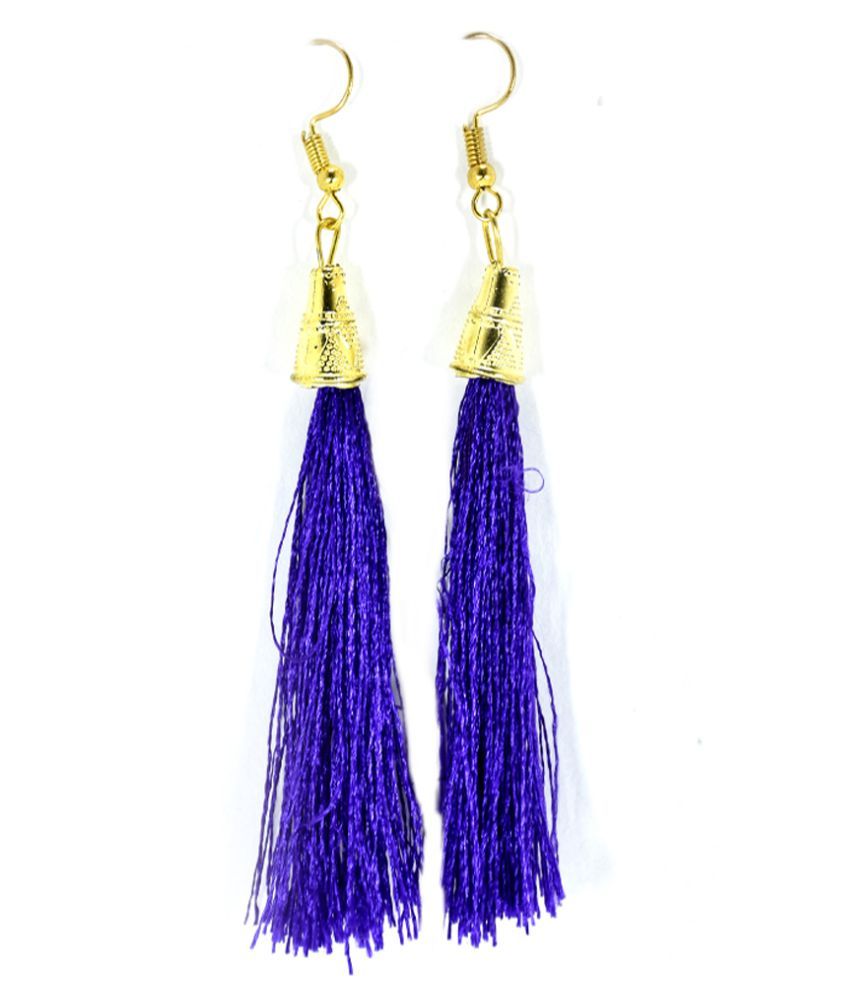 Beautiful Purple Tassel Earring Buy Beautiful Purple Tassel Earring