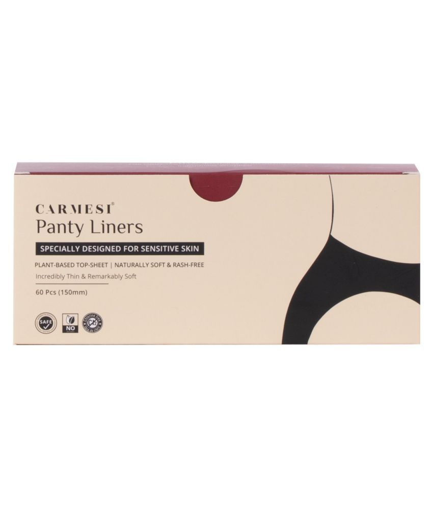 Carmesi Panty Liners - Designed for Sensitive Skin (60 Pieces)