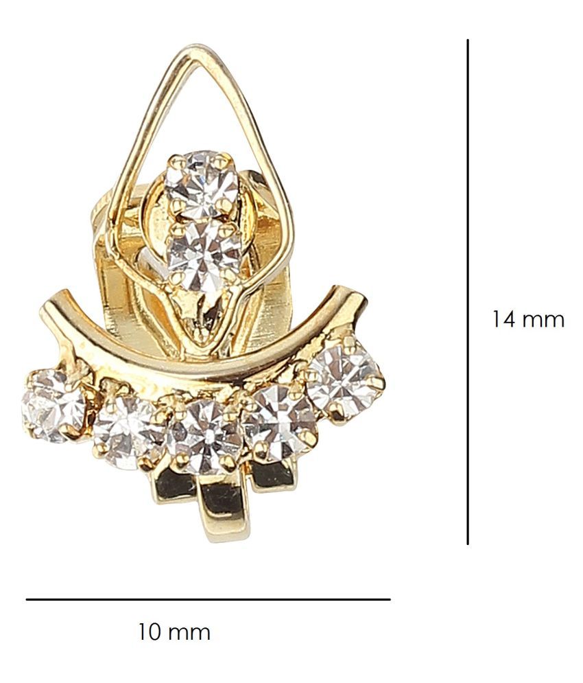 FLINGDOM Stunning Fashion Clip On Earrings for Non Piearced Ears for Women & Girls; Plating 