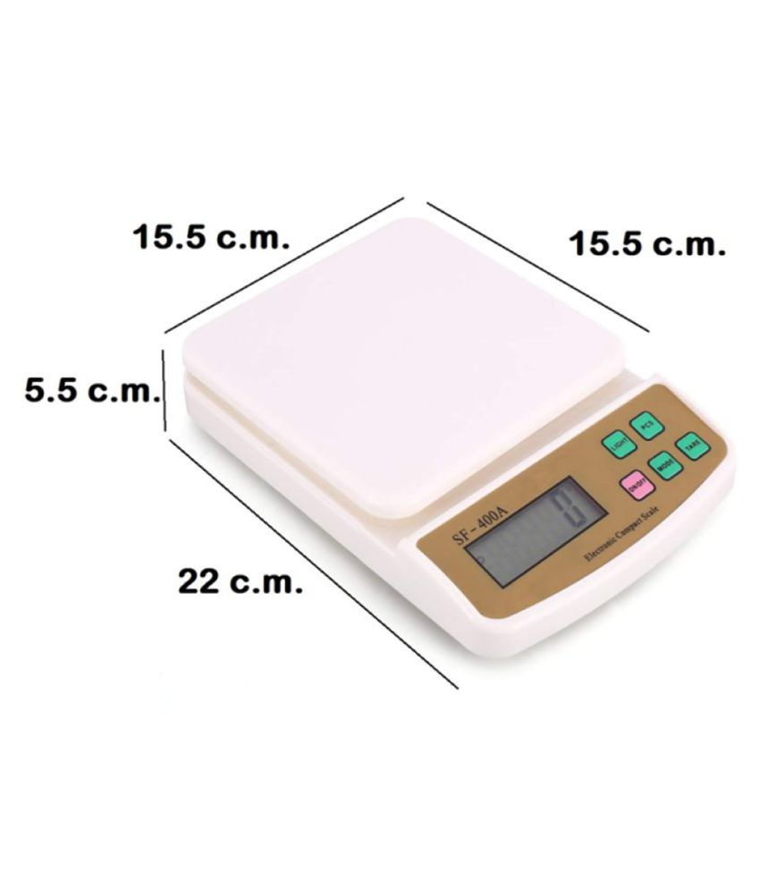 Earmark Digital Kitchen Weighing Scales SF400A Plastic Weighing