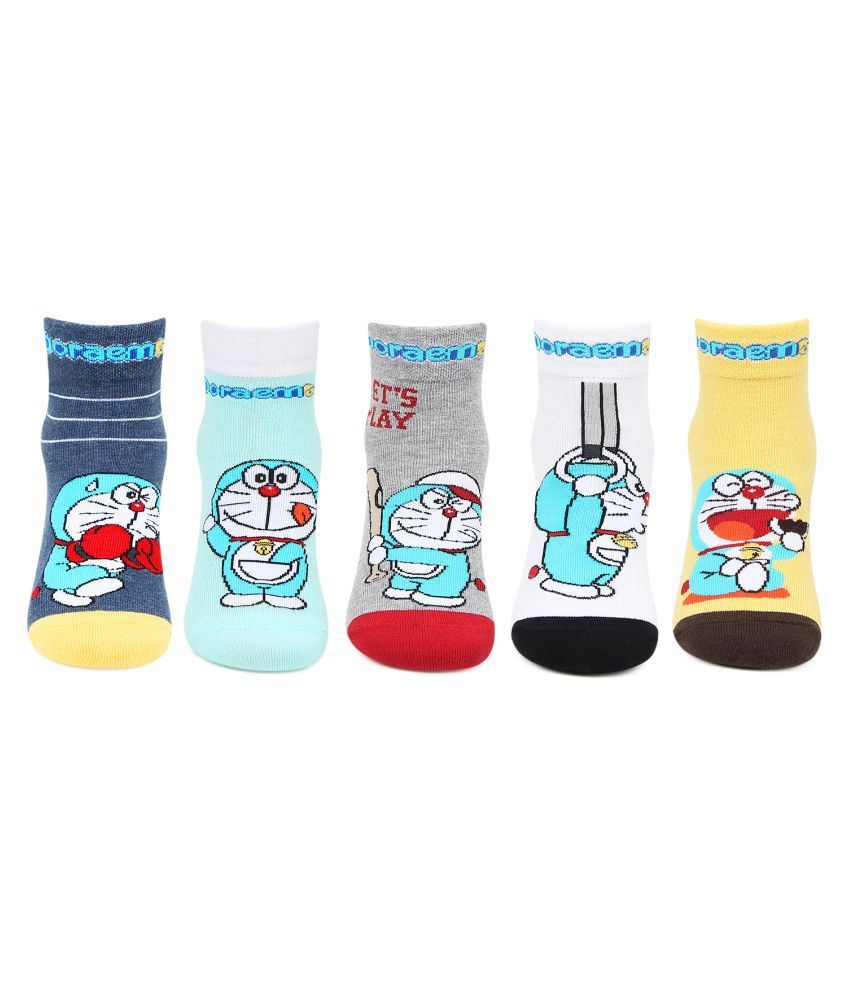     			Kids Doremon Boys Socks by Bonjour-Pack Of 5