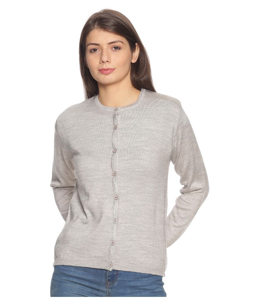 Buy Oswal Acrylic Grey Buttoned Cardigans Online at Best Prices in India - Snapdeal