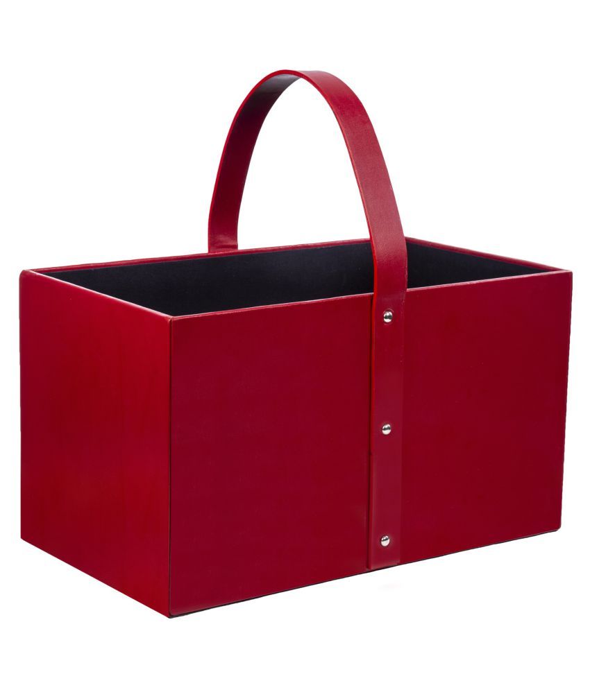 Thylable RED Leather Magazine Holder Pack of 1 Buy Thylable RED