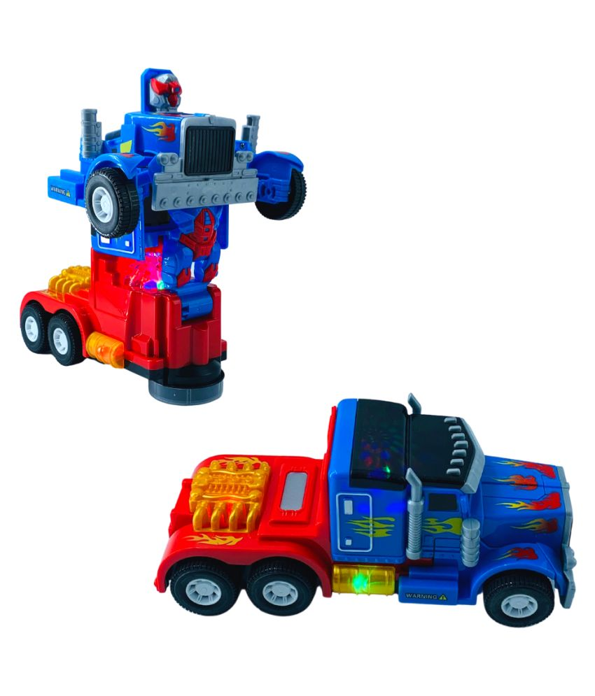 VikriDa Battery Operated Converting Truck to Robot, Robot to Truck with