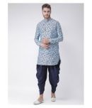 Deyann Sky Blue Silk Blend Kurta Single