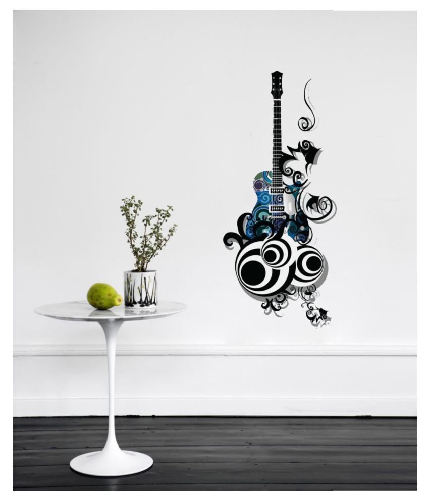 sp decals sp decals abstract guitar wall sticker Abstract Glow in the