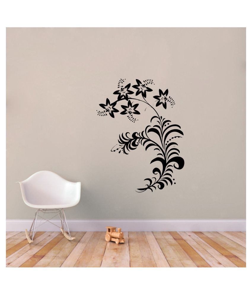 sp decals sp decals flower leaves wall sticker Abstract Glow in the ...