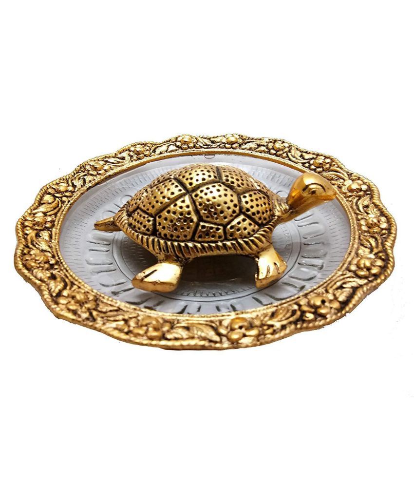 Brass Tortoise With Glass Plate (Golden): Buy Brass Tortoise With Glass ...