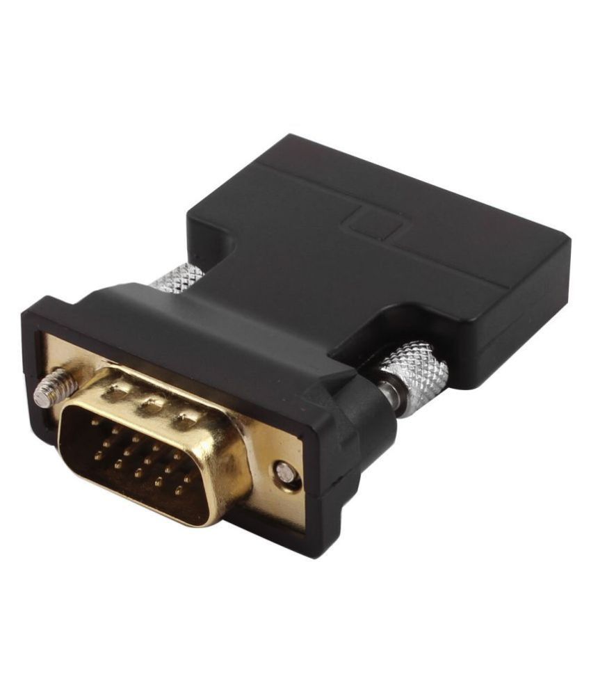 HDMI Female to VGA Male Converter Adapter with 3.5mm Audio Output Cable, HDMI Connector.