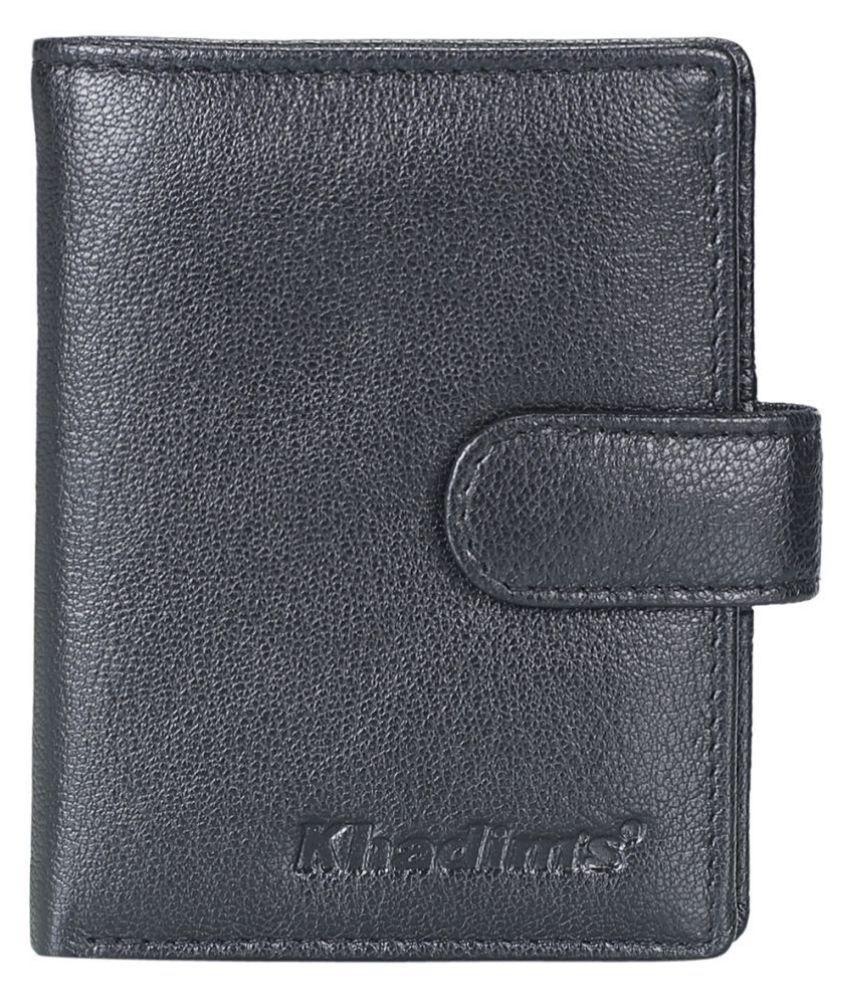 Khadim's Leather Black Formal Long Wallet: Buy Online at Low Price in ...