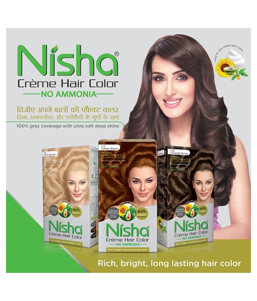 Nisha Cream Hair Color Long Lasting Permanent Hair Color Red Cherry