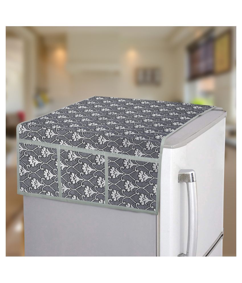     			E-Retailer Single Polyester Silver Fridge Top Cover