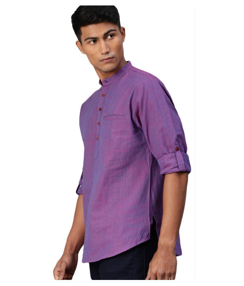 purple kurta shalwar